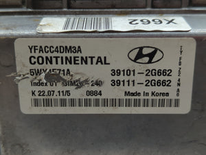 2011-2014 Hyundai Sonata PCM Engine Computer ECU ECM PCU OEM P/N:39111-2G663 39101-2G663 Fits 2011 2012 2013 2014 OEM Used Auto Parts
