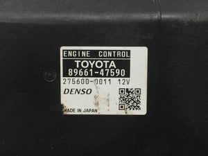 2015 Toyota Prius PCM Engine Computer ECU ECM PCU OEM P/N:89661-47590 1.8L Fits OEM Used Auto Parts - Oemusedautoparts1.com