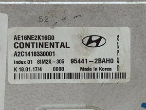 2017-2018 Hyundai Ioniq PCM Engine Computer ECU ECM PCU OEM P/N:95441-2BAH0 95441-2BAF2 Fits 2017 2018 OEM Used Auto Parts