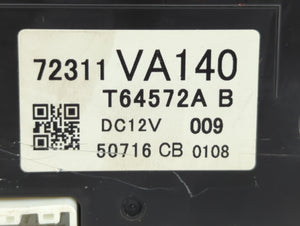 2016 Subaru Wrx Climate Control Module Temperature AC/Heater Replacement P/N:72311VA141 72311VA140 Fits OEM Used Auto Parts