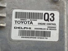 2017-2018 Toyota Corolla PCM Engine Computer ECU ECM PCU OEM P/N:89661-0ZQ92 89661-0ZQ91 Fits 2017 2018 OEM Used Auto Parts