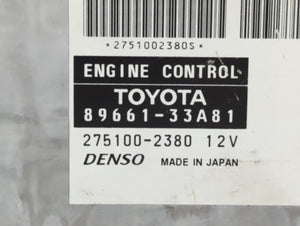2005 Toyota Camry PCM Engine Computer ECU ECM PCU OEM P/N:89661-33A81 Fits OEM Used Auto Parts