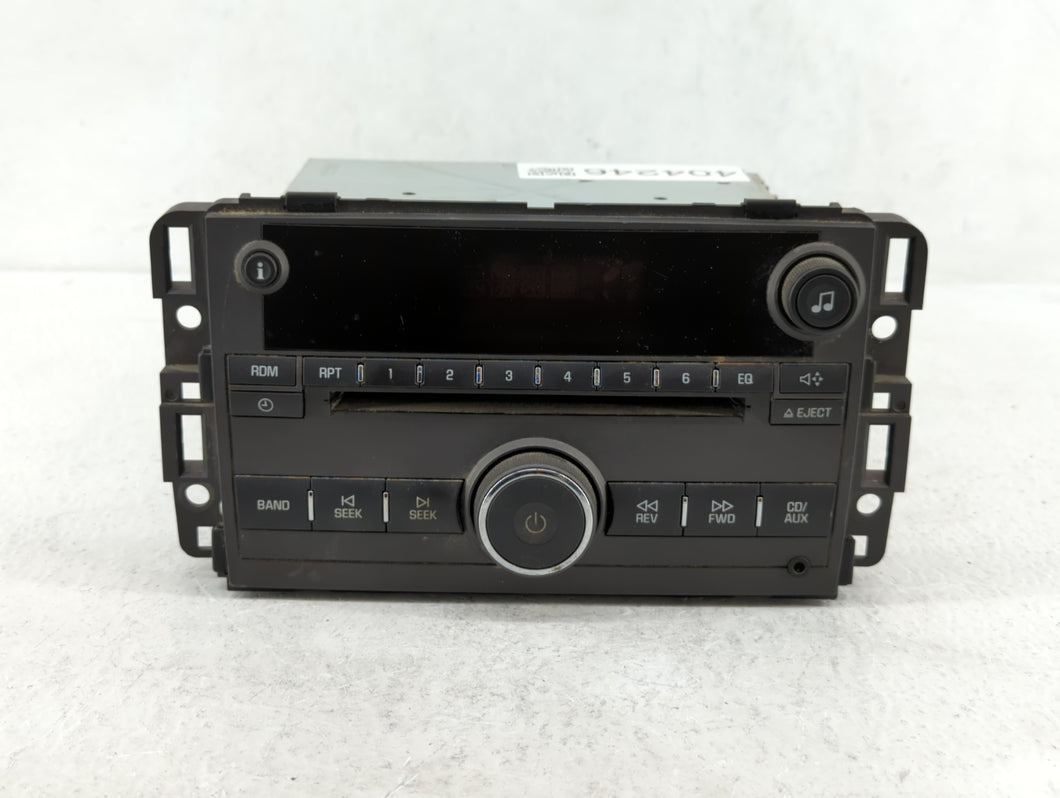 2007-2008 Pontiac Torrent Radio AM FM Cd Player Receiver Replacement P/N:22736966 Fits 2007 2008 OEM Used Auto Parts