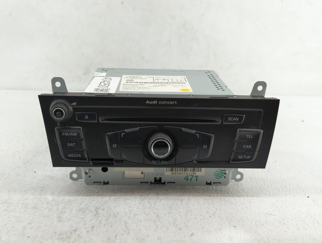 2010-2012 Audi A4 Radio AM FM Cd Player Receiver Replacement P/N:8T1 035 186 R 8T1 035 664 A Fits OEM Used Auto Parts