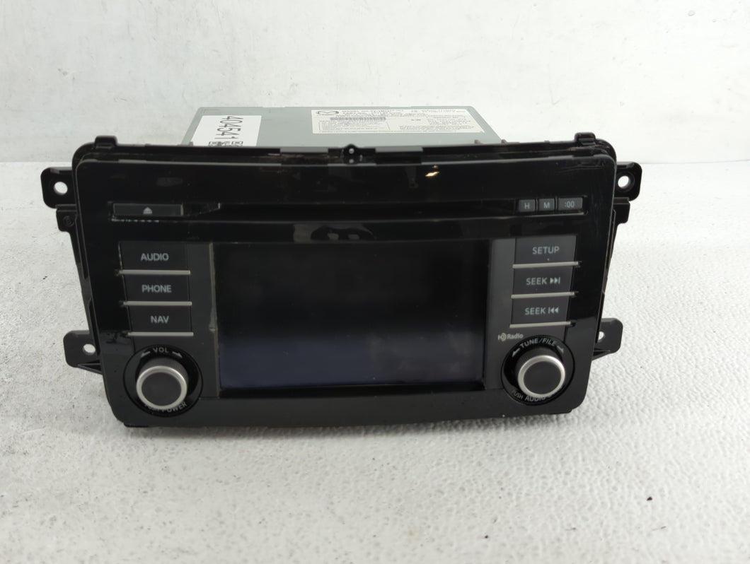 2013-2014 Mazda Cx-9 Radio AM FM Cd Player Receiver Replacement P/N:TK22 66 DV0A TK22 66 DV0B Fits 2013 2014 OEM Used Auto Parts