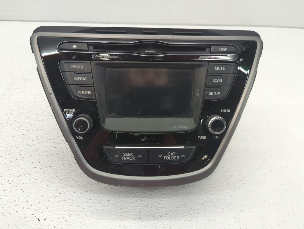 2014-2016 Hyundai Elantra Radio AM FM Cd Player Receiver Replacement P/N:96180-3X165GU Fits 2014 2015 2016 OEM Used Auto Parts