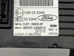 2014-2017 Ford Fiesta Information Display Screen