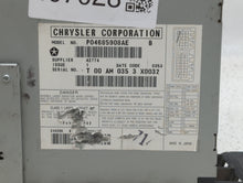 2004-2008 Chrysler Pacifica Information Display Screen