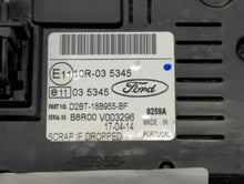 2014-2017 Ford Fiesta Information Display Screen