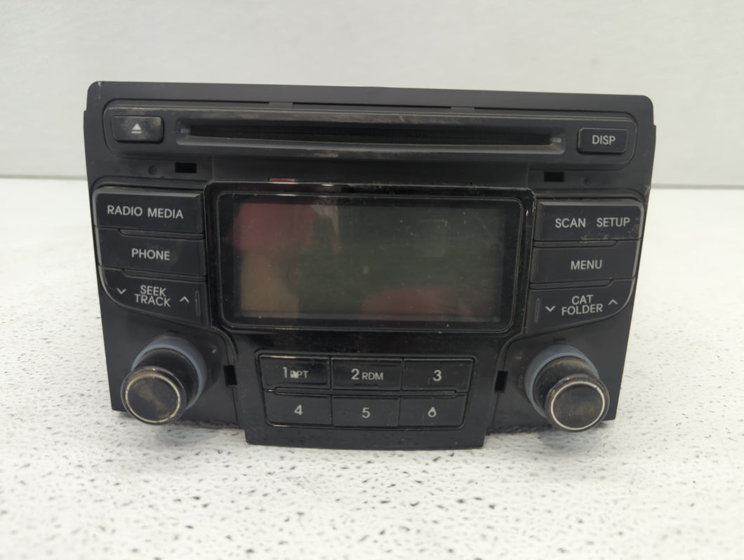 2012-2015 Hyundai Sonata Radio AM FM Cd Player Receiver Replacement P/N:96180-3Q600 96180-3Q700 Fits 2012 2013 2014 2015 OEM Used Auto Parts