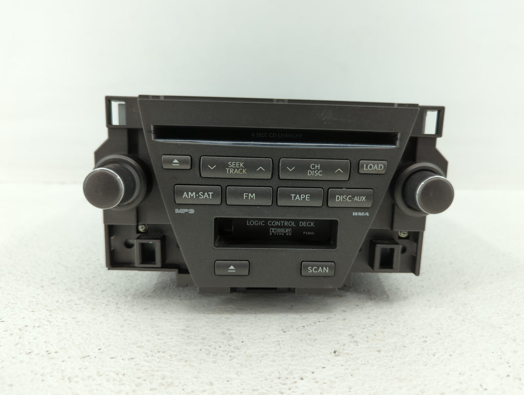 2007-2009 Lexus Es350 Radio AM FM Cd Player Receiver Replacement P/N:86120-33730 Fits 2007 2008 2009 OEM Used Auto Parts