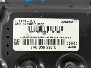 2009 Audi A4 Radio AM FM Cd Player Receiver Replacement P/N:8H0 035 223 D Fits OEM Used Auto Parts