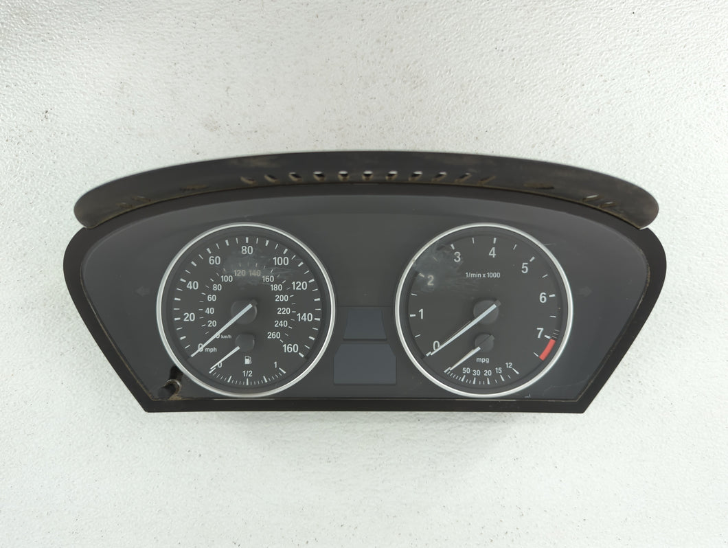 2007-2011 Bmw X5 Instrument Cluster Speedometer Gauges P/N:9 195 682 9 153 837 Fits 2007 2008 2009 2010 2011 OEM Used Auto Parts