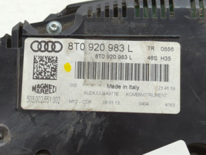 2013 Audi A5 Instrument Cluster Speedometer Gauges P/N:8T0 920 951 D 8T0 920 983 L Fits OEM Used Auto Parts