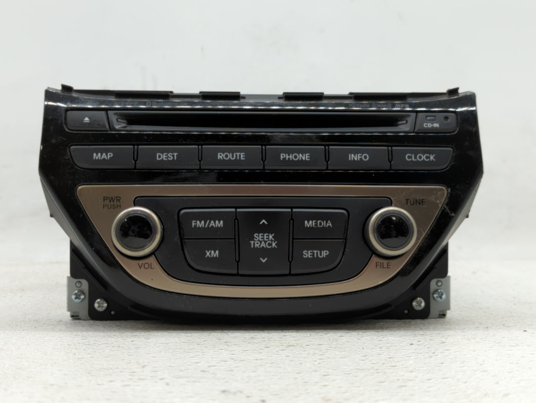 2013-2015 Hyundai Genesis Radio AM FM Cd Player Receiver Replacement P/N:96560-2M770YHG 96560-2M761YHG Fits 2013 2014 2015 OEM Used Auto Parts