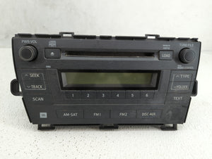 2010-2011 Toyota Prius Radio AM FM Cd Player Receiver Replacement P/N:86120-47370 Fits 2010 2011 OEM Used Auto Parts