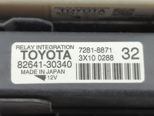 2007-2008 Nissan Frontier Fusebox Fuse Box Panel Relay Module P/N:82641-30340 ZP00B Fits 2007 2008 OEM Used Auto Parts