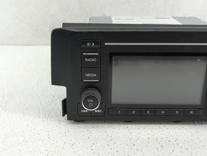 2016-2017 Honda Civic Radio AM FM Cd Player Receiver Replacement P/N:39100-TBA-A11 Fits 2016 2017 OEM Used Auto Parts