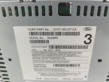 2013 Ford Edge Radio AM FM Cd Player Receiver Replacement P/N:DT4T-19C107-CA DT4T-19C107-CB Fits OEM Used Auto Parts