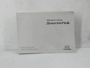 2016 Hyundai Santa Fe Owners Manual Book Guide OEM Used Auto Parts