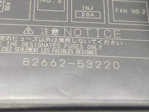 2006-2015 Lexus Is350 Fusebox Fuse Box Panel Relay Module P/N:89211-53010 89211-30030 Fits OEM Used Auto Parts