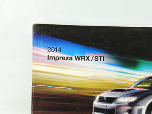 2014 Subaru Wrx Owners Manual Book Guide OEM Used Auto Parts