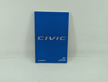 2017 Honda Civic Owners Manual Book Guide OEM Used Auto Parts