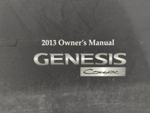 2013 Hyundai Genesis Owners Manual Book Guide OEM Used Auto Parts