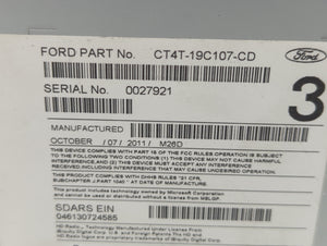 2012 Lincoln Mkx Radio AM FM Cd Player Receiver Replacement P/N:CT4T-19C107-BB CT4T-19C107-CB Fits OEM Used Auto Parts