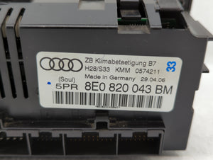 2005-2009 Audi A4 Climate Control Module Temperature AC/Heater Replacement P/N:8E0 820 043 AM 8E0 820 043 BM Fits OEM Used Auto Parts
