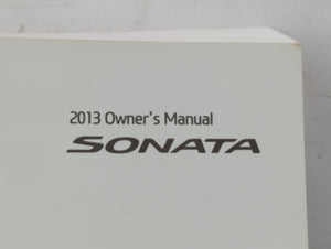 2013 Hyundai Sonata Owners Manual Book Guide OEM Used Auto Parts