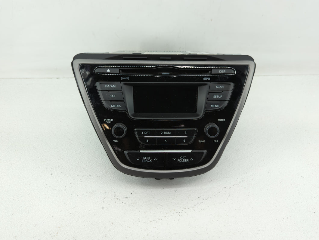 2014-2016 Hyundai Elantra Radio AM FM Cd Player Receiver Replacement P/N:96170-3X156GU 961703X156GU Fits 2014 2015 2016 OEM Used Auto Parts