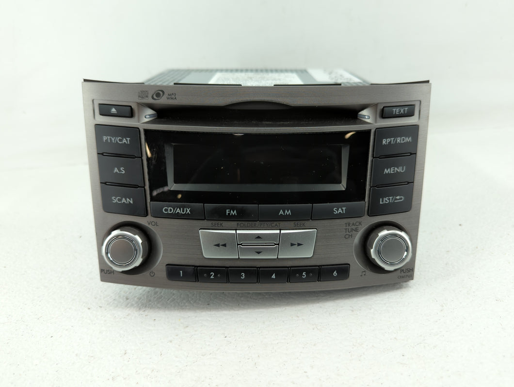 2012-2014 Subaru Legacy Radio AM FM Cd Player Receiver Replacement P/N:86201AJ66A 86201AJ61A Fits 2012 2013 2014 OEM Used Auto Parts