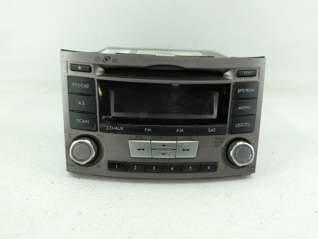 2012-2014 Subaru Legacy Radio AM FM Cd Player Receiver Replacement P/N:86201AJ66A 86201AJ61A Fits 2012 2013 2014 OEM Used Auto Parts