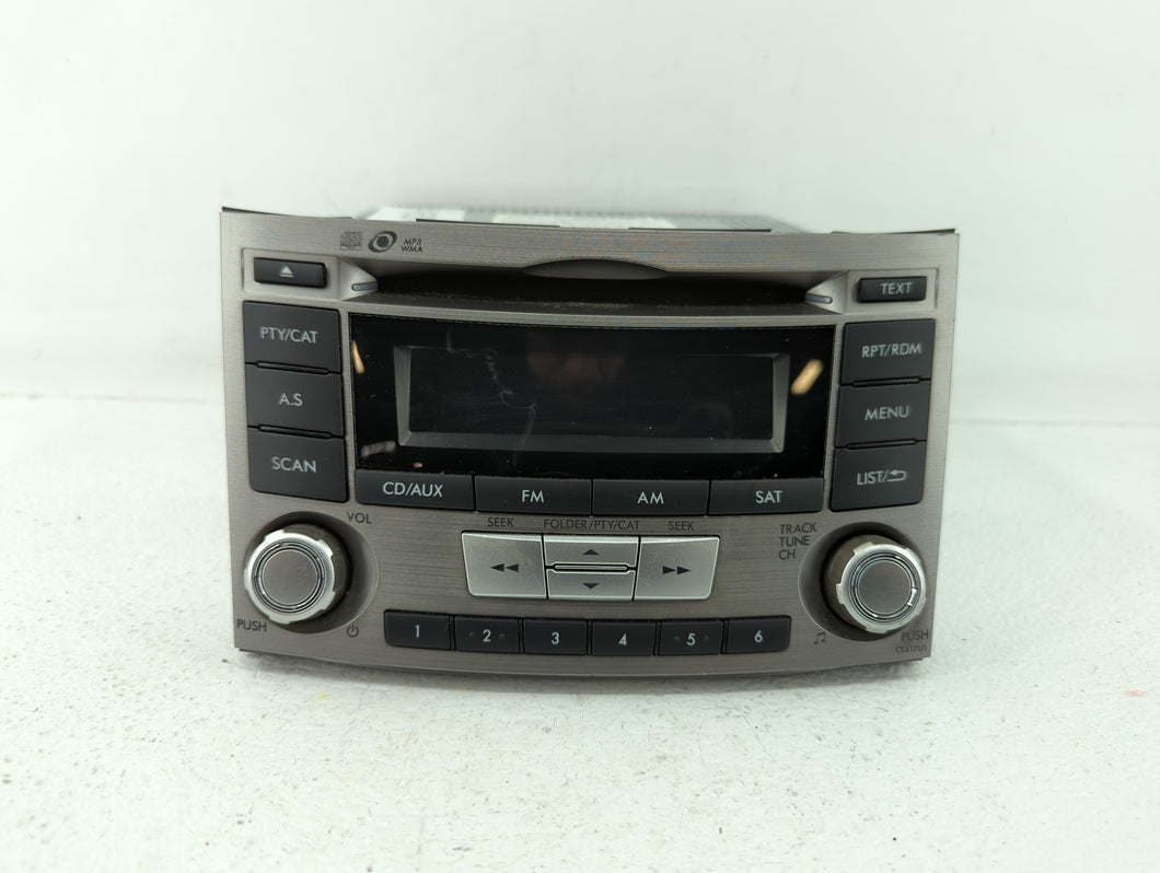 2012-2014 Subaru Legacy Radio AM FM Cd Player Receiver Replacement P/N:86201AJ66A 86201AJ61A Fits 2012 2013 2014 OEM Used Auto Parts