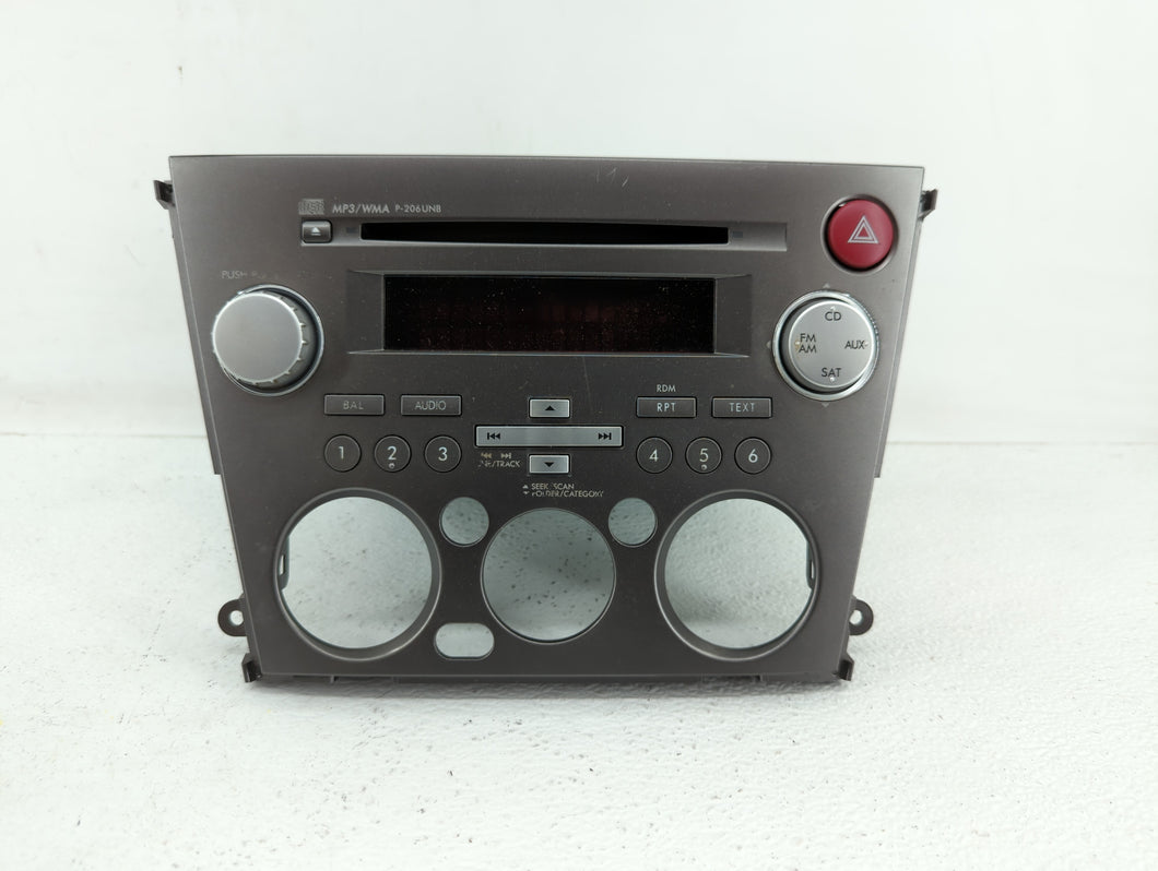 2007-2009 Subaru Legacy Radio AM FM Cd Player Receiver Replacement P/N:86201AG72A 86201AG69B Fits 2007 2008 2009 OEM Used Auto Parts