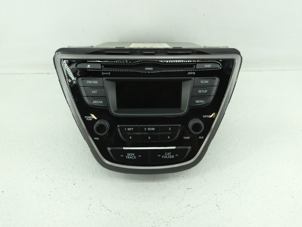 2014-2016 Hyundai Elantra Radio AM FM Cd Player Receiver Replacement P/N:96170-3X156GU 961703X156GU Fits 2014 2015 2016 OEM Used Auto Parts