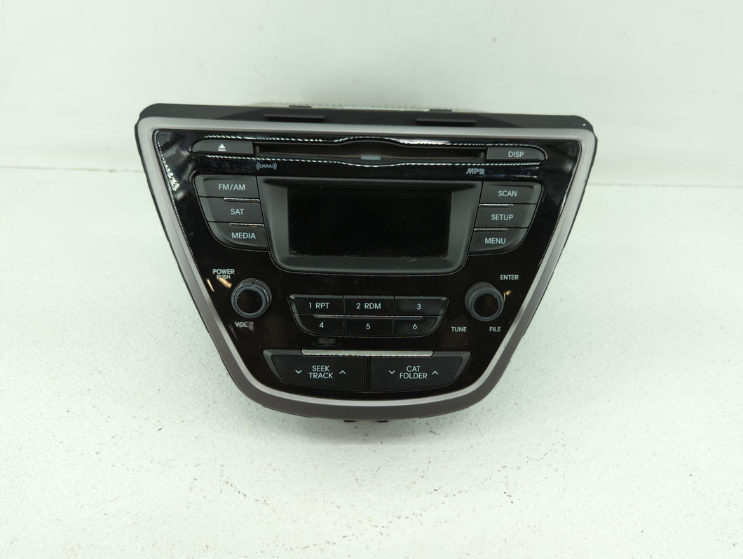 2013 Hyundai Elantra Radio AM FM Cd Player Receiver Replacement P/N:961703X155 96170-3X155RA5 Fits OEM Used Auto Parts