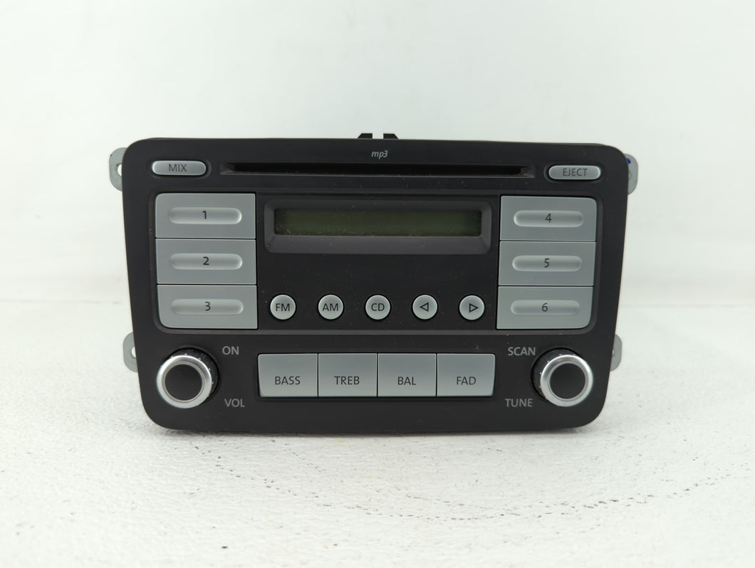 2010-2011 Volkswagen Golf Radio AM FM Cd Player Receiver Replacement P/N:1K0 035 180 1K0 035 161 D Fits 2010 2011 OEM Used Auto Parts