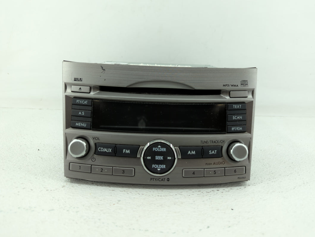 2010-2012 Subaru Legacy Radio AM FM Cd Player Receiver Replacement P/N:86201AJ65A 86201AJ64A Fits 2010 2011 2012 OEM Used Auto Parts