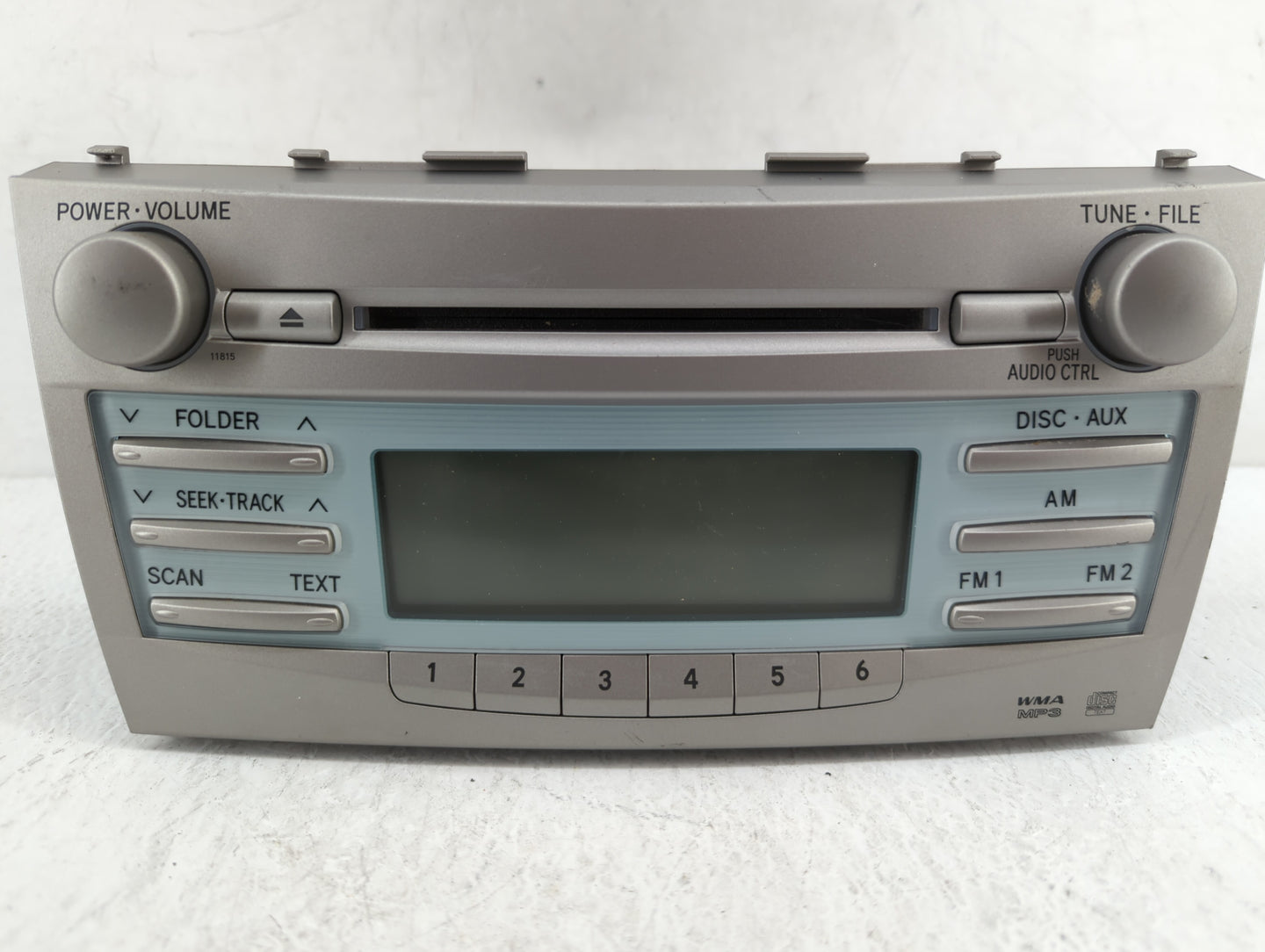 2007-2009 Toyota Camry Radio AM FM Cd Player Receiver Replacement P/N:86120-06180 Fits 2007 2008 2009 OEM Used Auto Parts - Oemusedautoparts1.com
