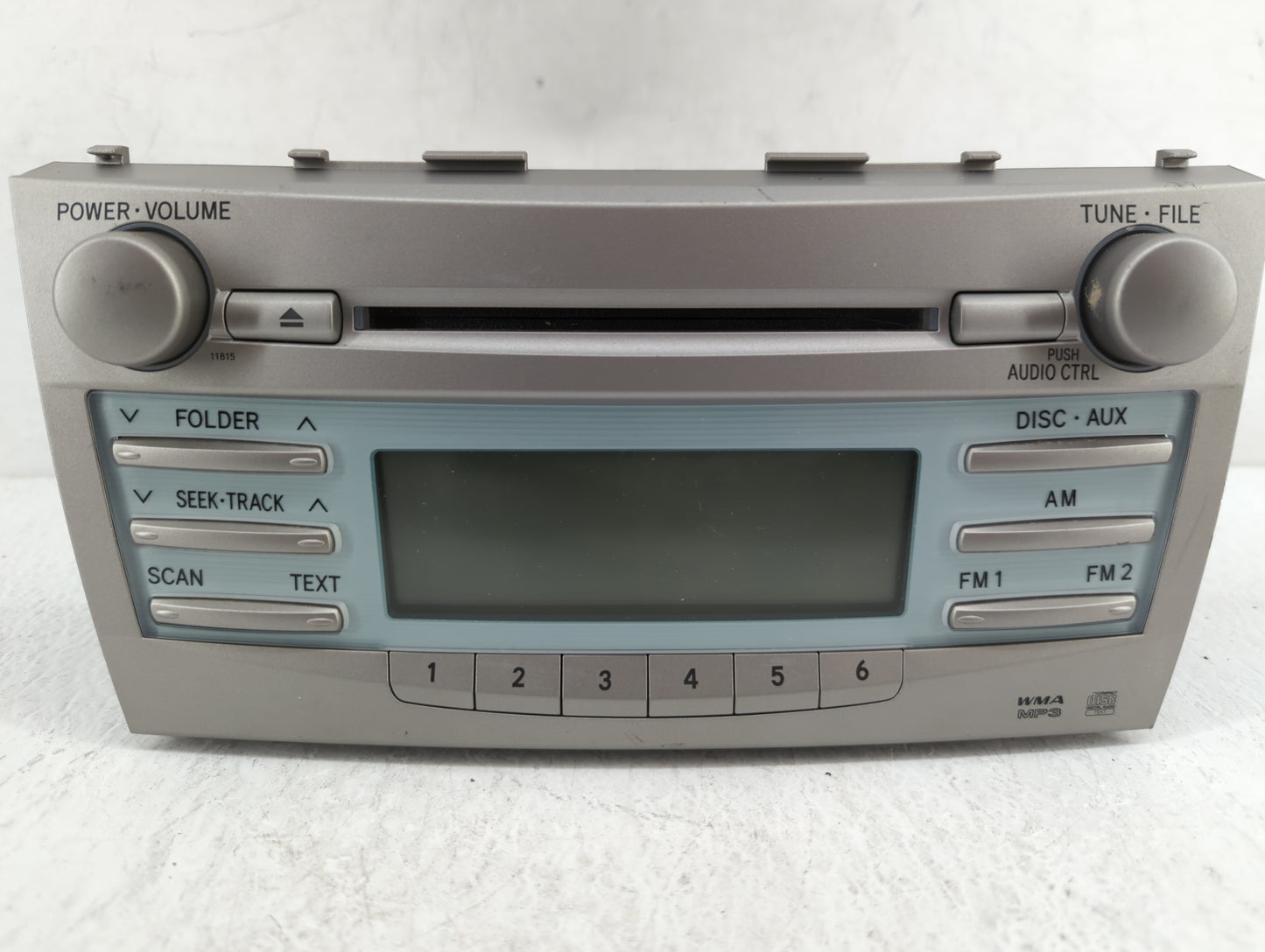 2007-2009 Toyota Camry Radio AM FM Cd Player Receiver Replacement P/N:86120-06180 Fits 2007 2008 2009 OEM Used Auto Parts - Oemusedautoparts1.com