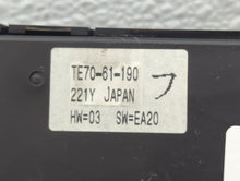 2010-2015 Mazda Cx-9 Climate Control Module Temperature AC/Heater Replacement P/N:TE70-61-190 Fits 2010 2011 2012 2013 2014 2015 OEM Used Auto Parts