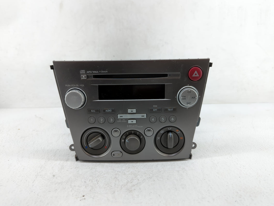 2007-2009 Subaru Legacy Radio AM FM Cd Player Receiver Replacement P/N:86201AG72A 86201AG69B Fits 2007 2008 2009 OEM Used Auto Parts