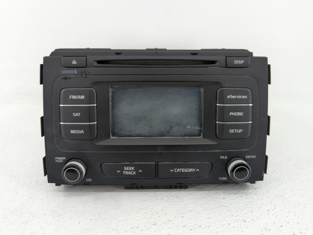 2015-2016 Kia Sedona Radio AM FM Cd Player Receiver Replacement P/N:96180-A9800WAC 96160-A9100WK Fits 2015 2016 OEM Used Auto Parts