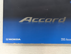 2015 Honda Accord Owners Manual Book Guide OEM Used Auto Parts
