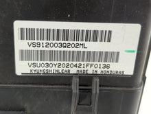 2011 Hyundai Sonata Fusebox Fuse Box Panel Relay Module P/N:91200-3Q202 91850-3S310 Fits 2012 2013 2014 OEM Used Auto Parts