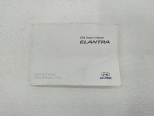 2014 Hyundai Elantra Owners Manual Book Guide OEM Used Auto Parts