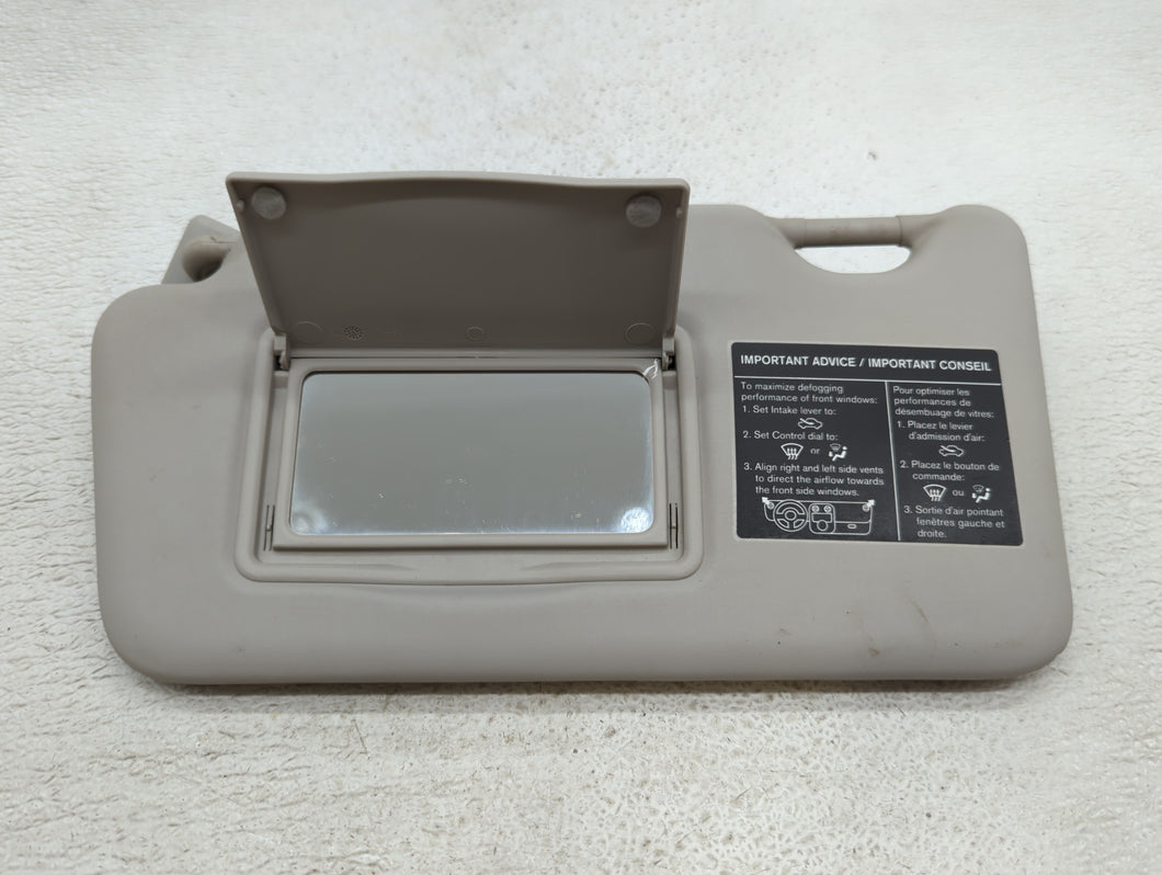 2014 Nissan Versa Note Sun Visor Shade Replacement Driver Left Mirror Fits 2012 2013 2015 OEM Used Auto Parts