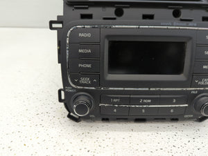 2014-2016 Kia Forte Radio AM FM Cd Player Receiver Replacement P/N:96170A7170WK 96170-A7170WK Fits 2014 2015 2016 OEM Used Auto Parts